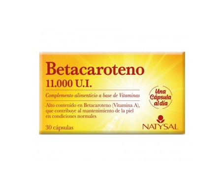 natysal betacaroteno 30c ps