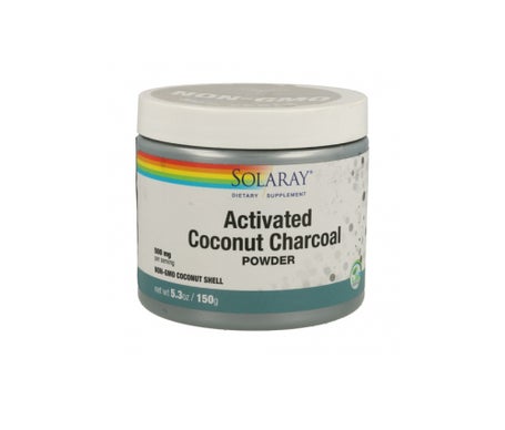 solaray charcoal coconut activated carbon activo 75g