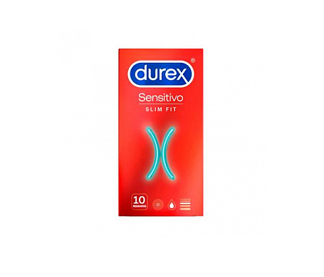 durex sensitivo slim fit preservativos 10uds