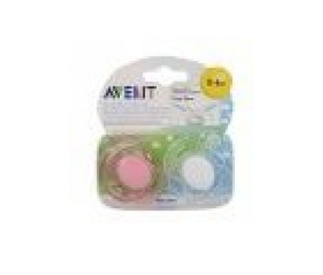 avent free flow soother aree 06 meses set de 2