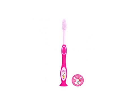 chicco cepillo dental rosa 3 6