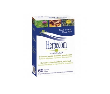 herbecom curcuma 60 capsulas