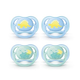 philips avent pack chupete 0 6 meses ni o ultra air decorado formas azul 2uds