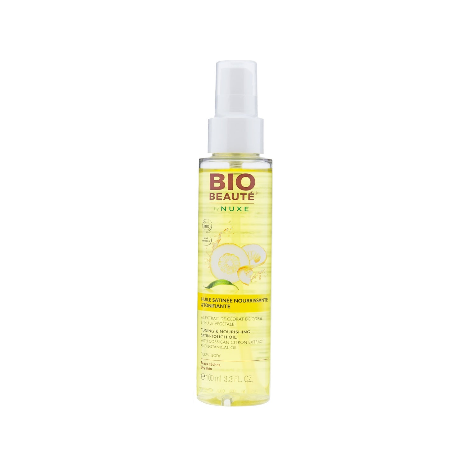 nuxe bio beaut cedrat huile satinee tonificante 100ml