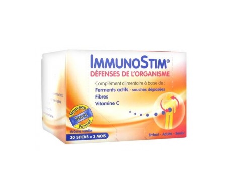 immunostim probiotic prbiotic vitamin c drinkable powder 30 sachets