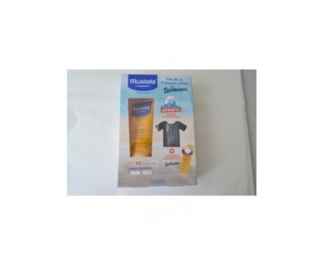 mustela sun milk sun milk very high protection 200 ml tubo camiseta y pulsera indicador uv ofrecido