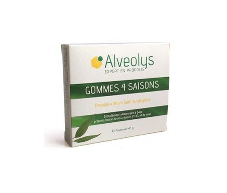 alveolys 4 estaciones miel goma gusto 40g