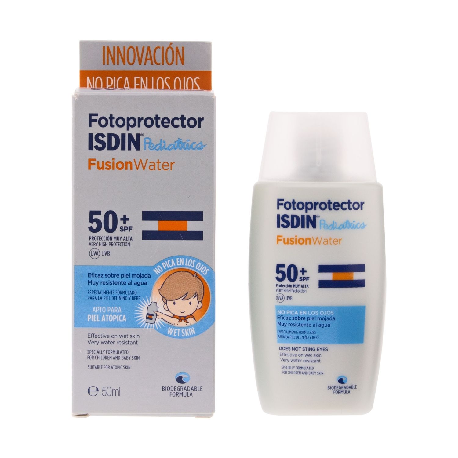 fotoprotector isdin pediatrics fusion water spf50 50ml
