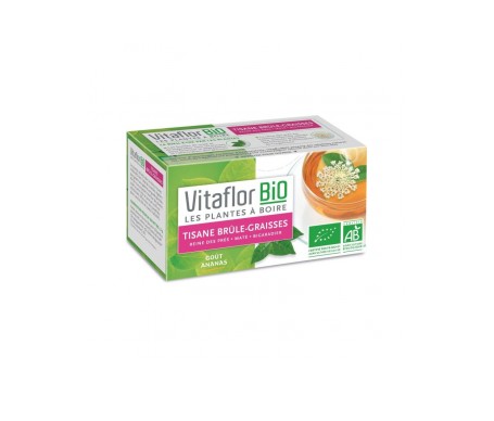 vitaflor organic herbal tea burns grasa 18 sobres