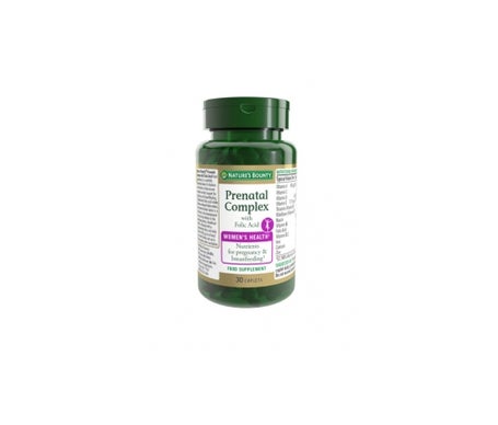 nature s bounty prenatal complex con cido f lico 30 comprimidos