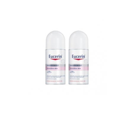 eucerin desodorante 24h piel sensible 2x50ml