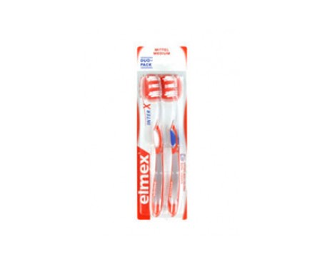 elmex cepillo de protecci n de caries paquete de d o medio interx para dientes