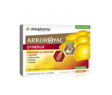 arkopharma arko royal dynergie ginseng 20 ampollas x 10ml