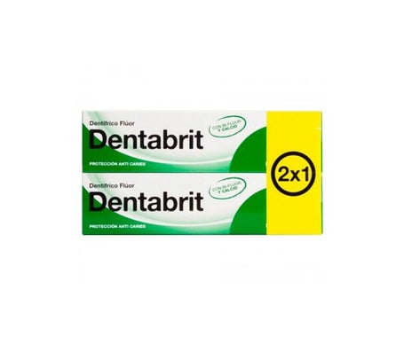 dentabrit pasta dental fluor 2x125 ml