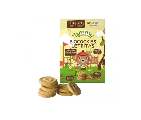yammy biocookies mini letras galleta ecol gica sin az car multicereales integral 150gr