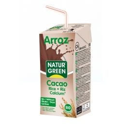 naturgreen bebida ecol gica de arroz y cacao con calcio 200ml