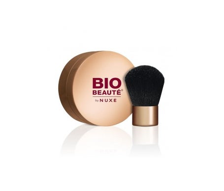 nuxe bio beaut mineral powder foundation with brush 01 vainilla clear pot 4 g