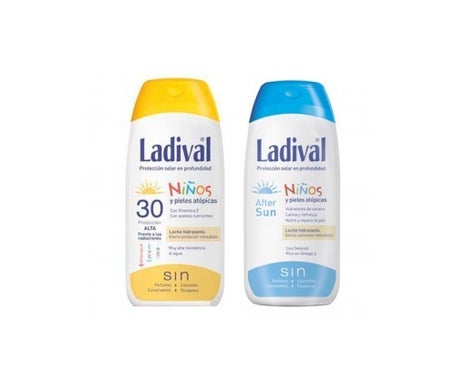 ladival pack ni os y pieles at picas fps30 leche hidratante 200ml after sun 200ml