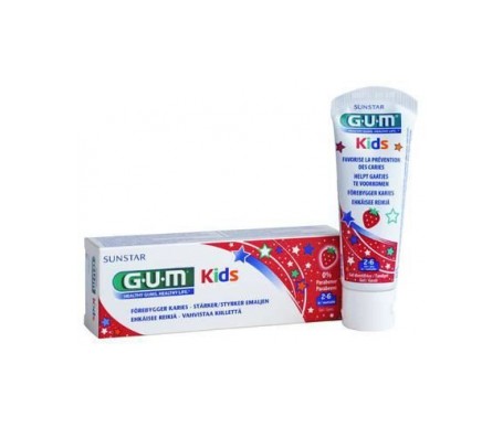 sunstar gum kids pasta de dientes para ni os de 2 6 a os 50ml tubo 1 unidad
