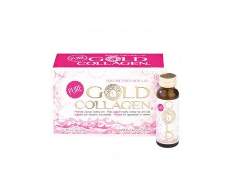 minerva gold collagen 10 frascos x 50ml