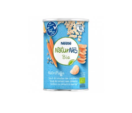 naturnes bio nutripuffs cereales con zanahoria 35g