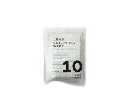 nordic lens toallitas limpiadoras 10u individuales