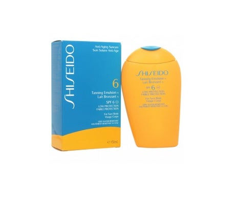 shiseido anti aging suncare tanning emulsion spf6 150ml