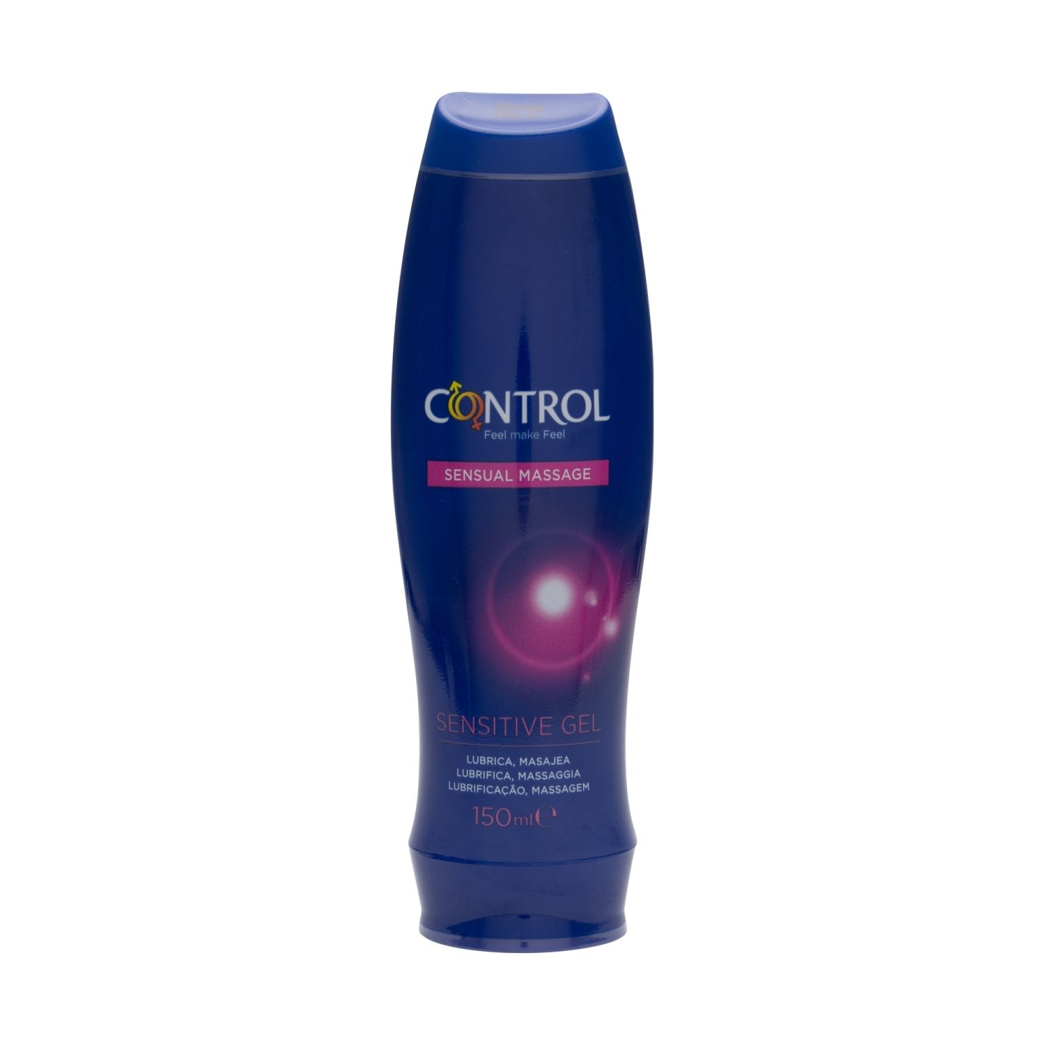 control sensual massage sensitive gel lubricante 150ml