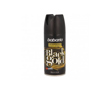babaria desodorante body spray black gold men 200ml