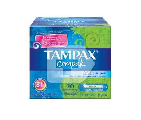 tampax compak fresh s per 20 unidades