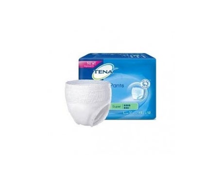 tena pants slip para incontinencia urinaria super absorption bag of 12 size small s