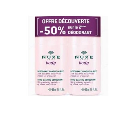 nuxe body duplo desodorante larga duraci n 2 x 50ml