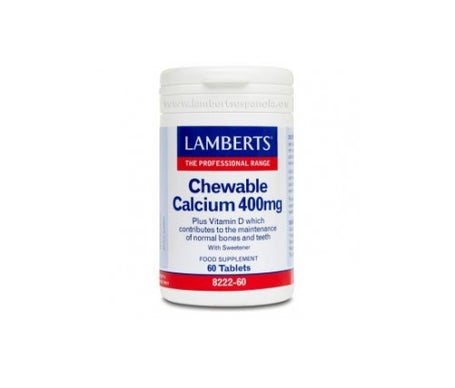 lamberts calcio masticable 400 mg 60 comp
