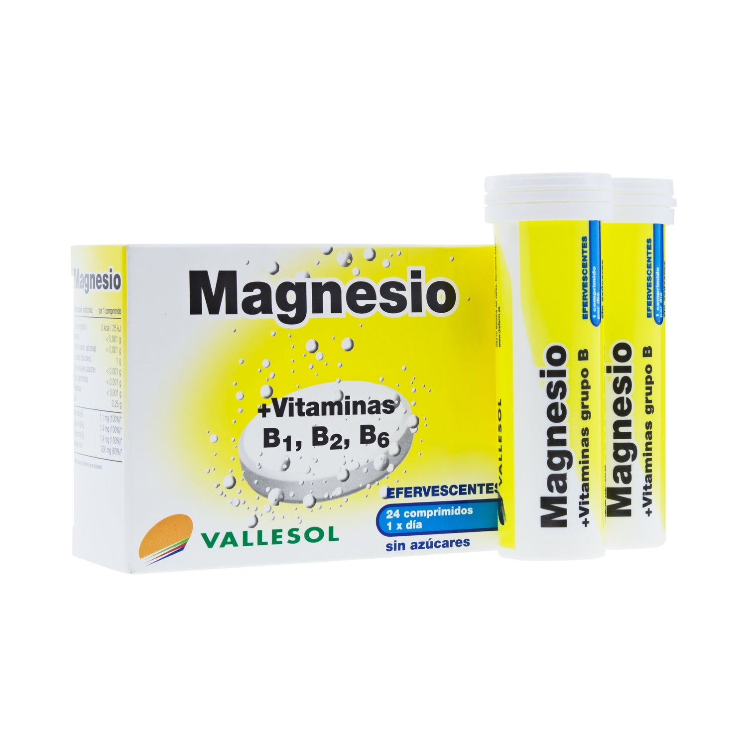 vallesol magnesio y vitaminas 24comp efervescentes