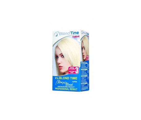 blond time supra max blond producto para el blanqueamiento del pelo 100 ml