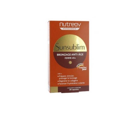 nutreov sunsublim anti age tanning female 45 28 c psulas