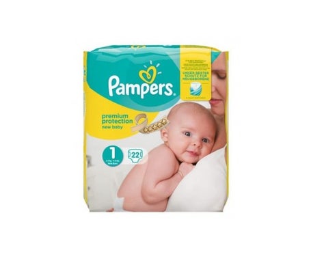 pampers premium protection new baby t1 25 kg 22 capas
