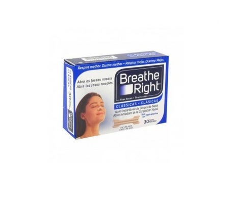 breathe right tiras nasales color peque a mediana 30uds
