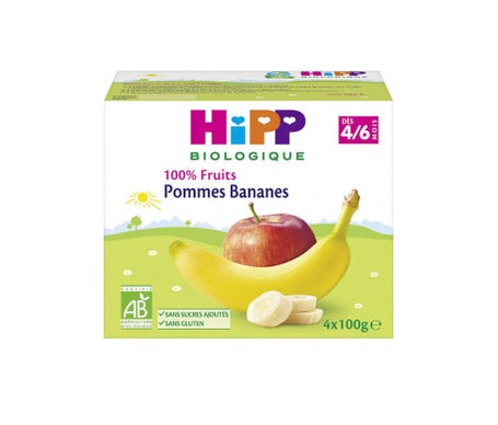 hipp compote pom banan coup 100gx4