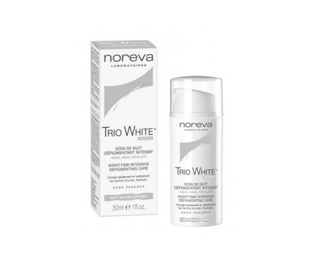 noreva trio white crema de noche descolorante 30ml