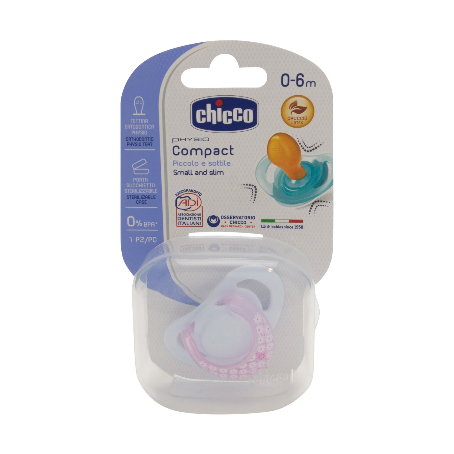 chicco baby physio chupete 0m rosa 1ud