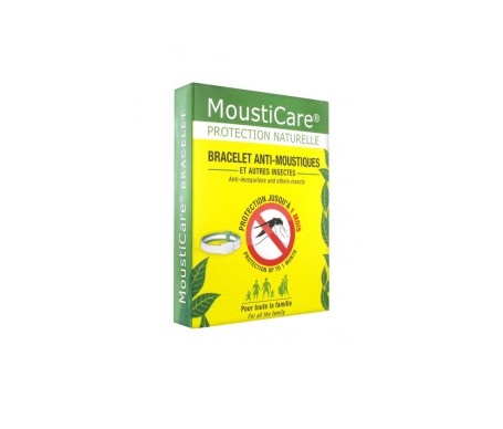 mousticare pulsera repelente de mosquitos blanco verde 1 unidad