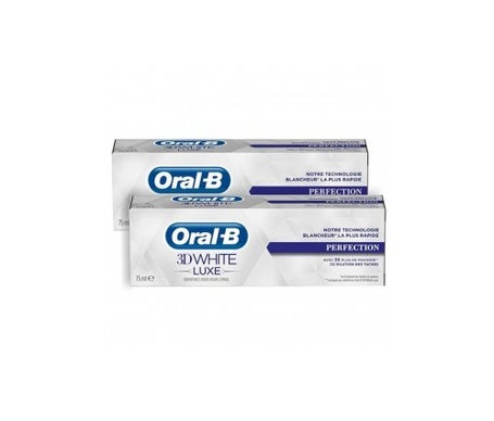 oral b 3d white luxe perfection pasta de dientes 75ml set de 2
