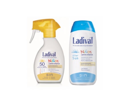 ladival pack ni os spray fotoprotector spf50 200ml aftersun 200ml