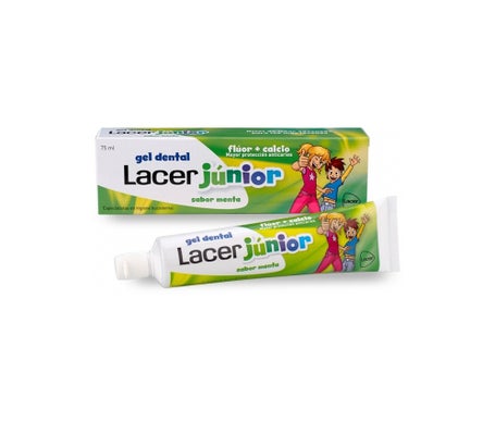lacer junior gel dental sabor menta