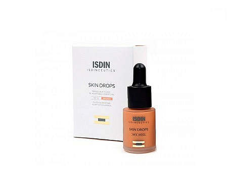 isdinceutics skin drops maquillaje fluido bronze 15ml