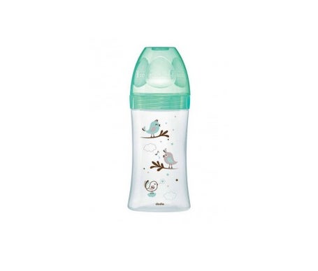 dodie initiation botella de vidrio dbit 2 0 6 meses green bird 270ml