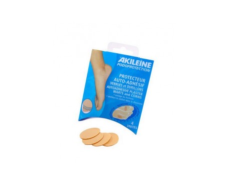 akileine adhesivo protector de verrugas y tejido de silicona durillion 4 unidades
