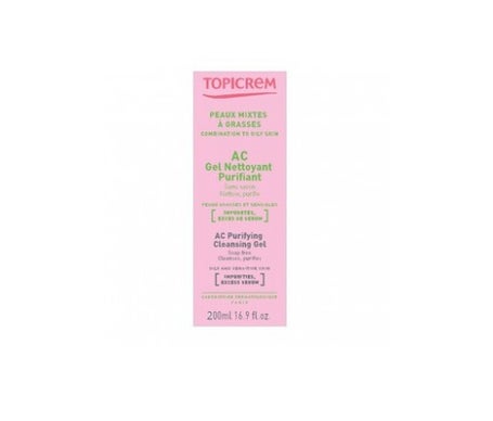 topicrem mixed skin aceites ac purifying cleansing gel 200ml