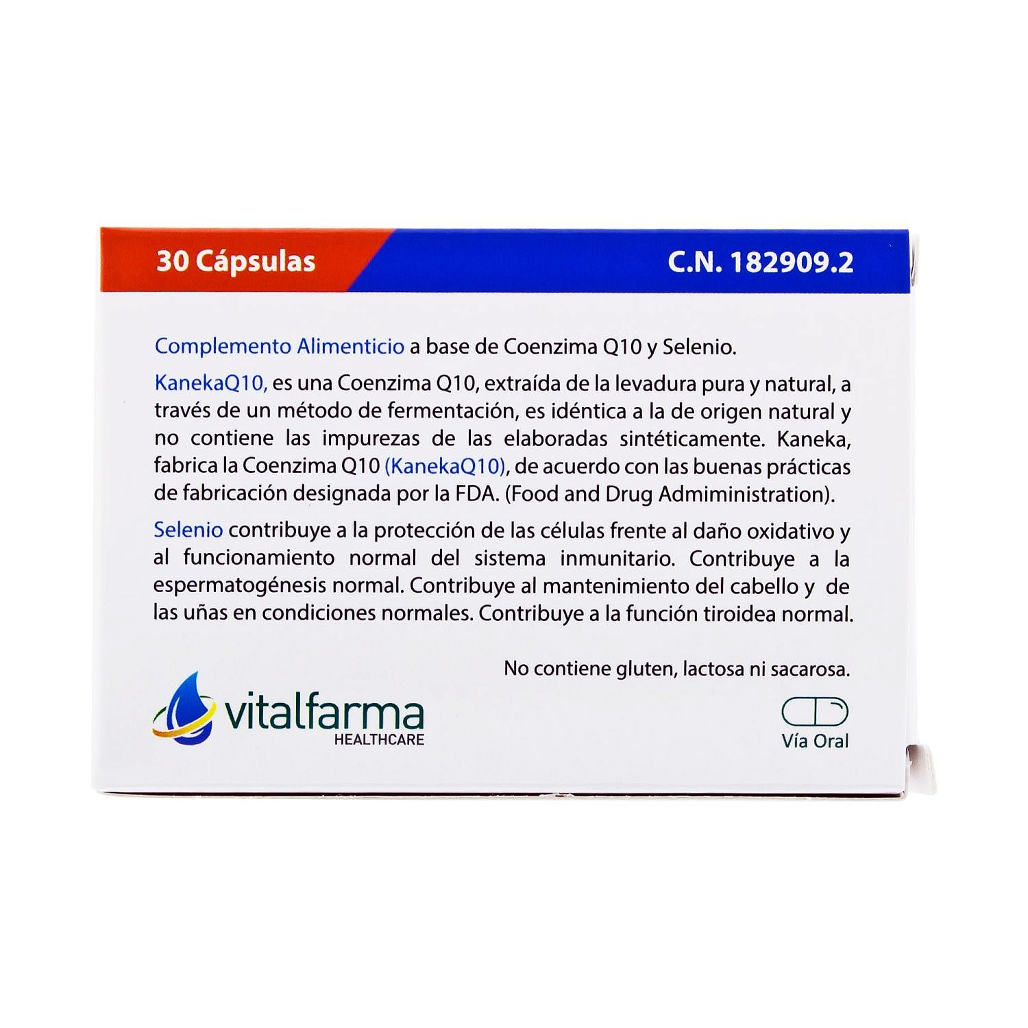 vitalfarma coenzima q10 select 40 mg 30 capsulas